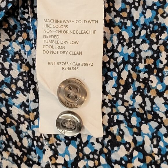 PERRY ELLIS FLORAL SHIRT SZ L MEN'S - Picture 12 of 13